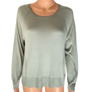 NWT Zara Moss Green Thin Long Sleeve Sweater